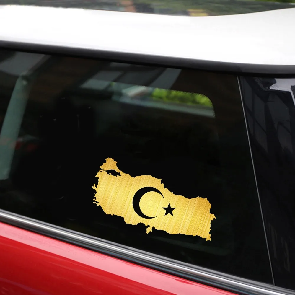 3D наклейки карта Турции флаг страны автомобильные 18 2*8 3 см оформление