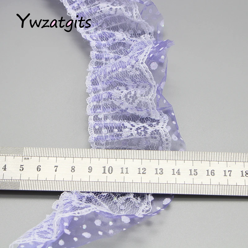 Ywzatgits 1y/лот 6 см кружевная лента из ткани в клетку С вышивкой Свадебная вечеринка
