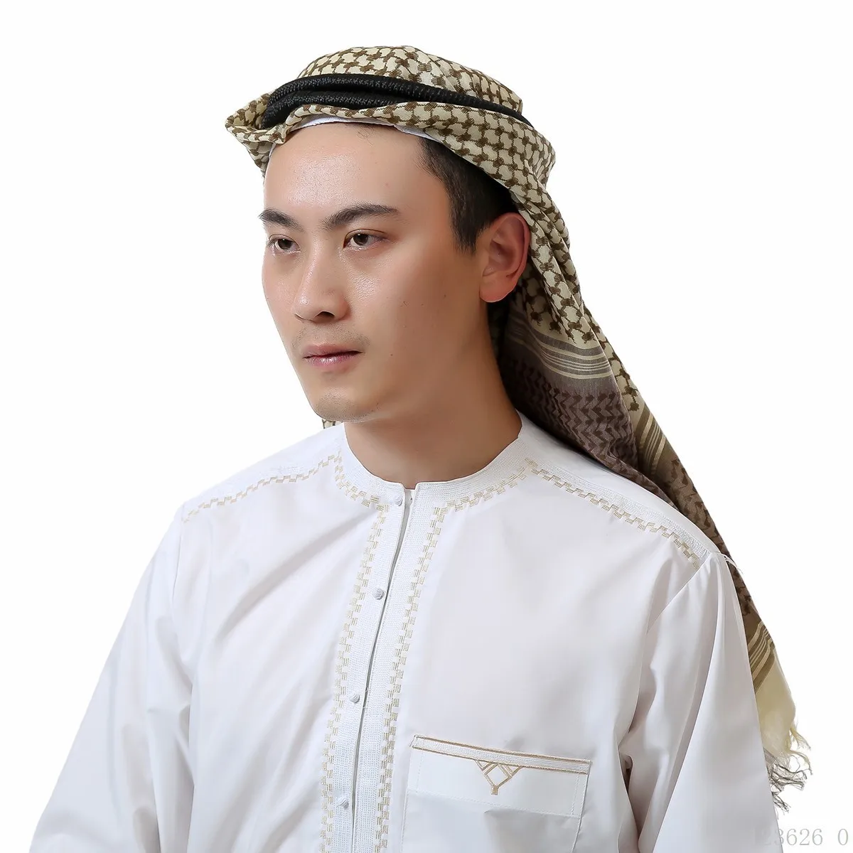 Модный мусульманский шарф shemagh + Agal для мужчин ислам Арабская хиджаб