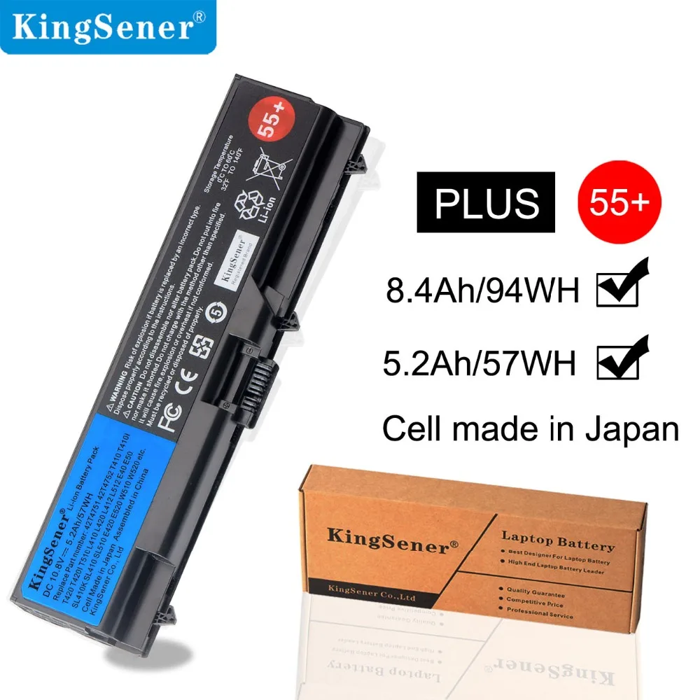 KingSener Аккумулятор для ноутбука ThinkPad L512 L412 L520 E425 E520 E525 W520 T410 T420 T510 T520 42T4751 42T4752 42T4885 42T4886 55