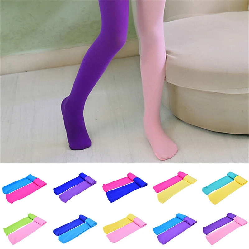 Весенне осенние бархатные колготки ярких цветов мягкие танцевальные для балета