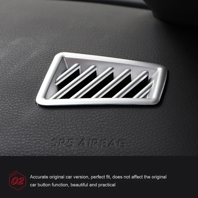 2 шт ABS приборной панели кондиционера выход декоративные блёстки рамка Крышка для