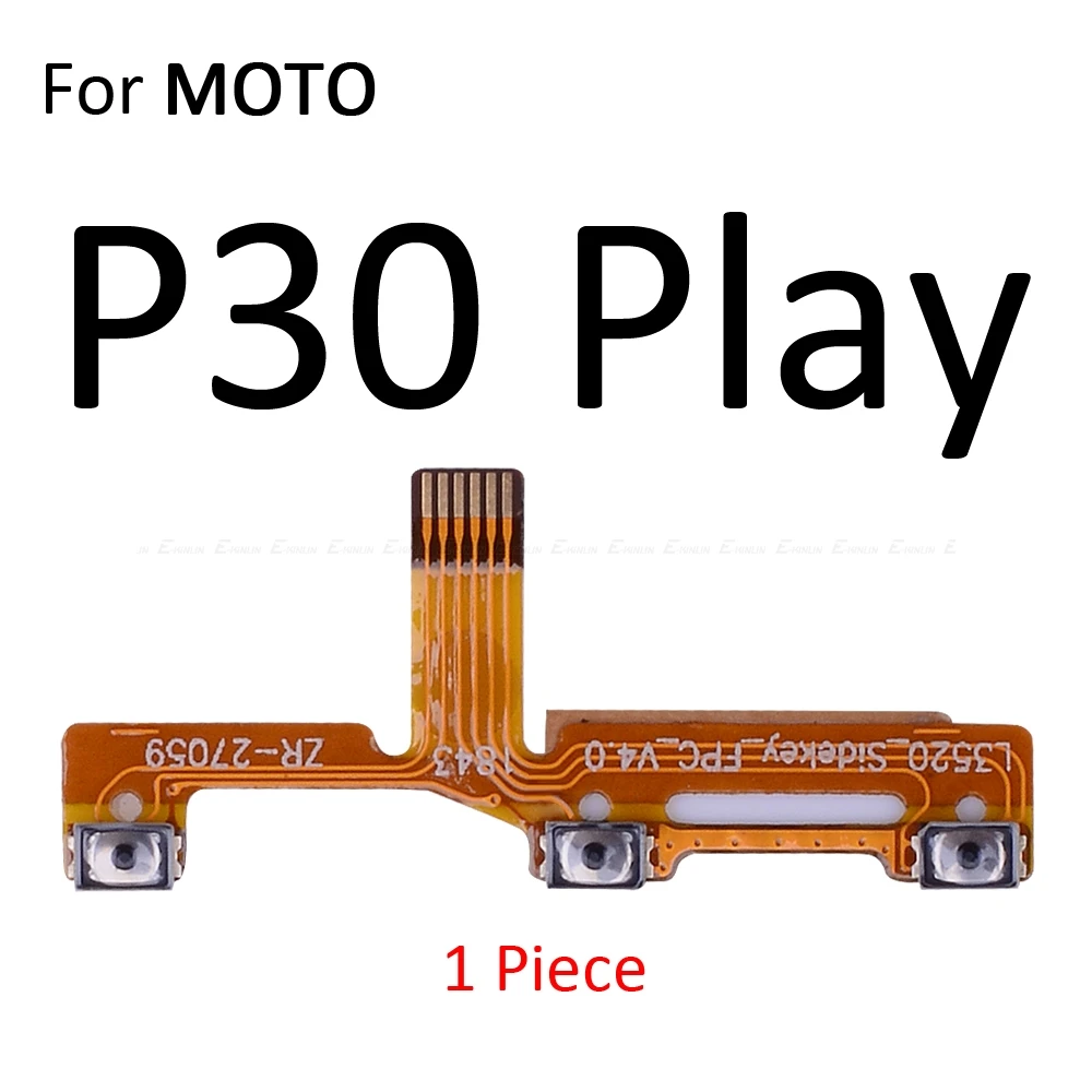 For MOTO P30 Play Кнопка включения и выключения питания переключатель громкости ключ управления гибкий кабель лента для Motorola Moto P30 Play One G7 G6 G5S G5 E5 Plus Запасная часть - Цвет: For MOTO P30 Play