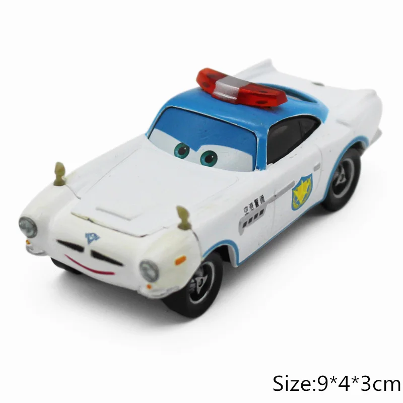 S 3 2 Security Guard Finn Mcmissile Lightning Mcqueen Mater 1:55 Diecast Metal Alloy Model Car Kid Gift Boy Toy
