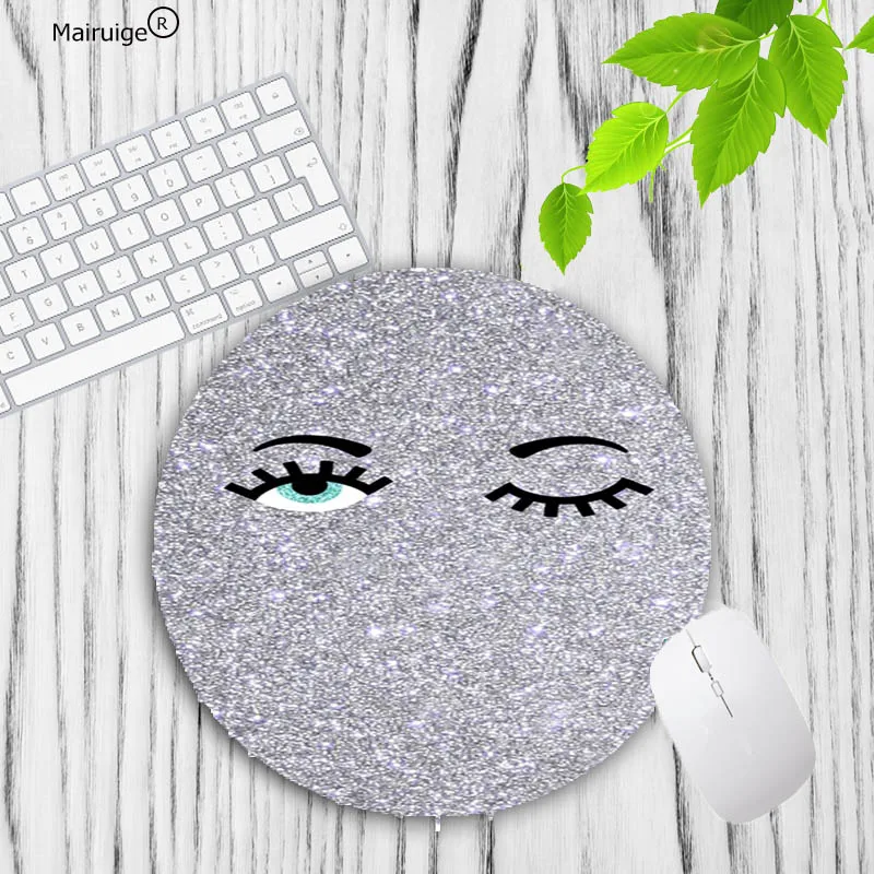 20X20CM Mairuige милый кот животное резиновый коврик для мыши круглый коврик для мыши нескользящий коврик для мыши Коврик для рабочего стола для девочек 20x20 см Коврик для офиса - Цвет: 20X20CM