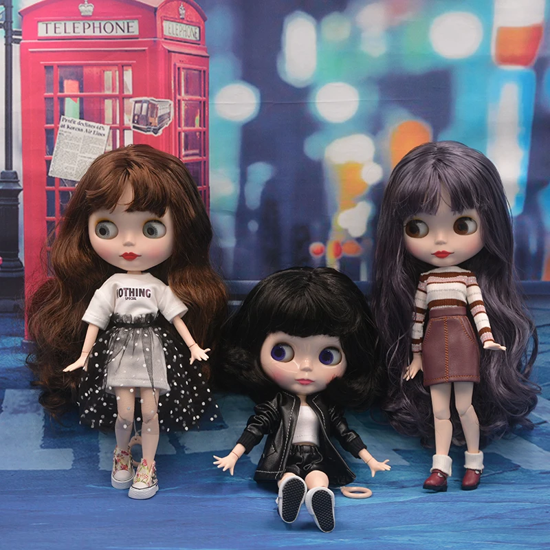 Заводская кукла Neo Blyth, матовое лицо по индивидуальному заказу, 1/6 BJD шарнирная кукла Blyth, куклы для девочек, игрушки для новорожденных детей 3