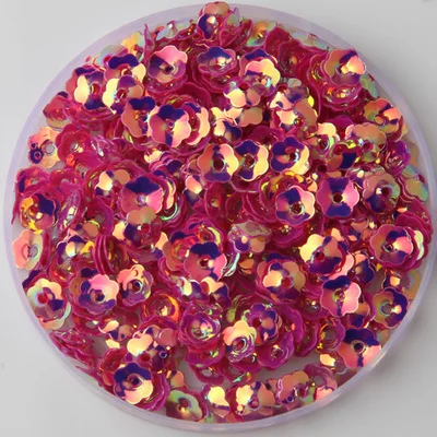 JG Fuchsia 1200 шт./лот смесь цветов 5 мм 3D сливы цветы из пайеток Швейные Craft/Украшение Выводы, Для женщин одежды швейная фурнитура - Цвет: JG Fuchsia