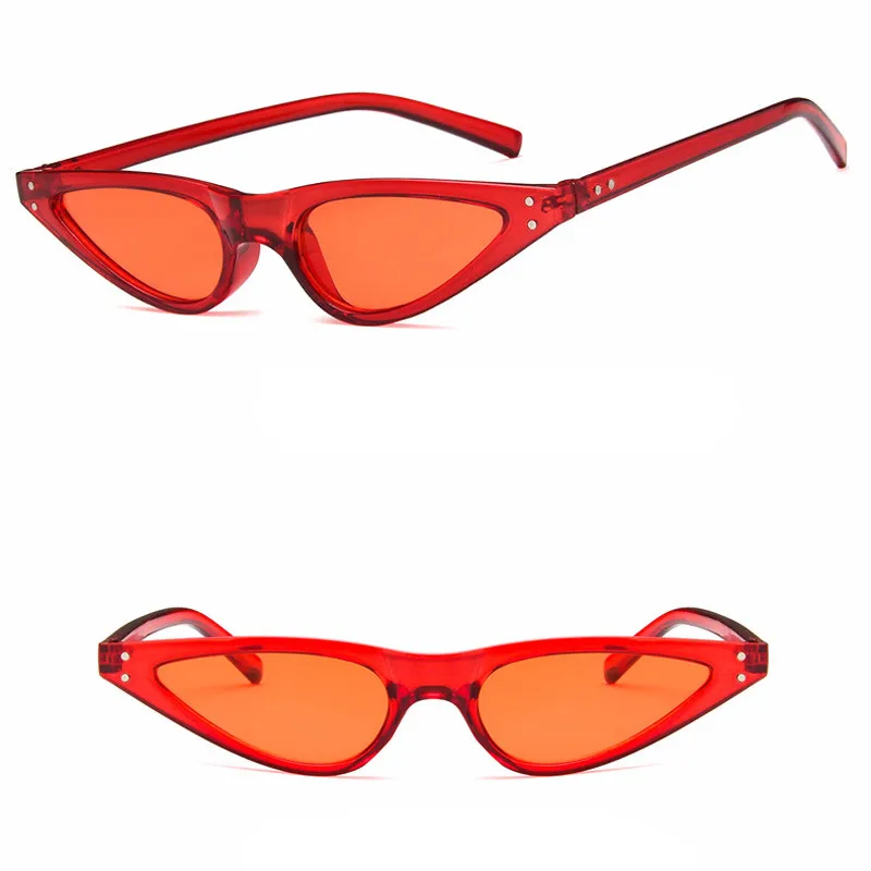 2018 модные маленькие солнцезащитные очки кошачий глаз для женщин и мужчин