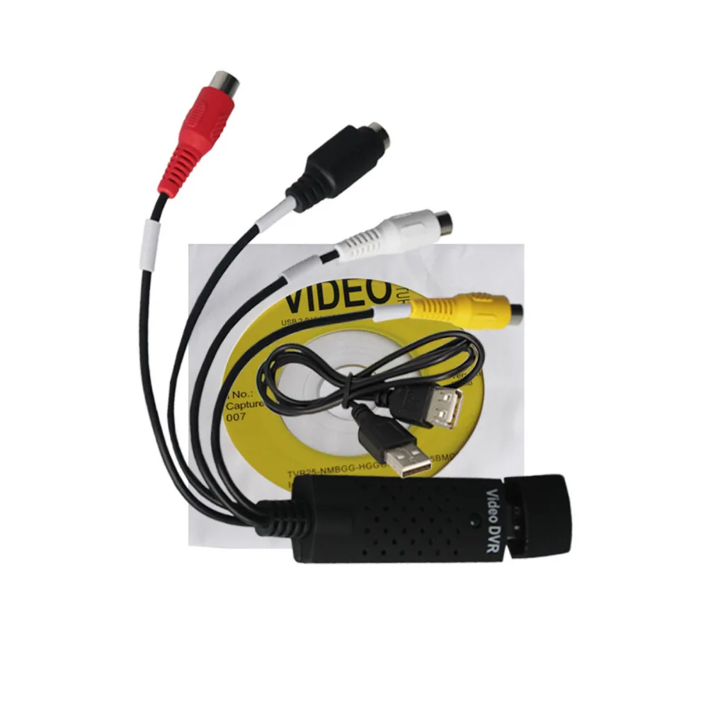 Новый высококачественный USB 2 0 простая крышка ture 4 канала видео ТВ DVD VHS аудио