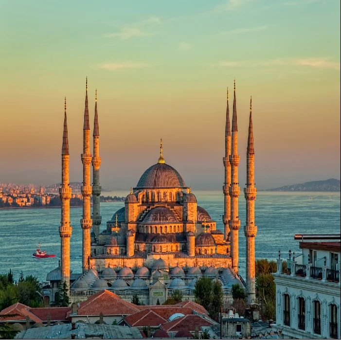 10x10FT мусульманская мечеть Маджид синее море облака небо свадебные фотографии