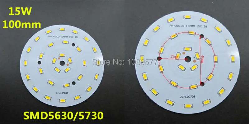 10 шт. 3 Вт 5 Вт 7 Вт 9 Вт 12 Вт 15 Вт 18 Вт SMD5730 SMD5630 PCB холодный белый теплый белый светодиодный светильник