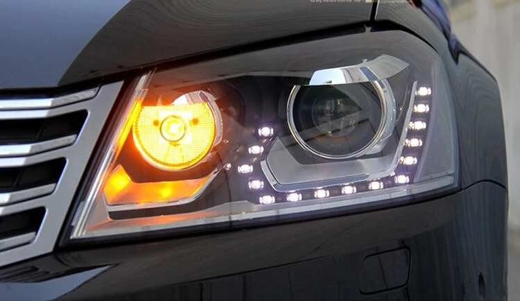 Автомобильные фары Clud 2012 2014 для vw passat b7 европейские светодиодные DRL H7 Ксеноновые