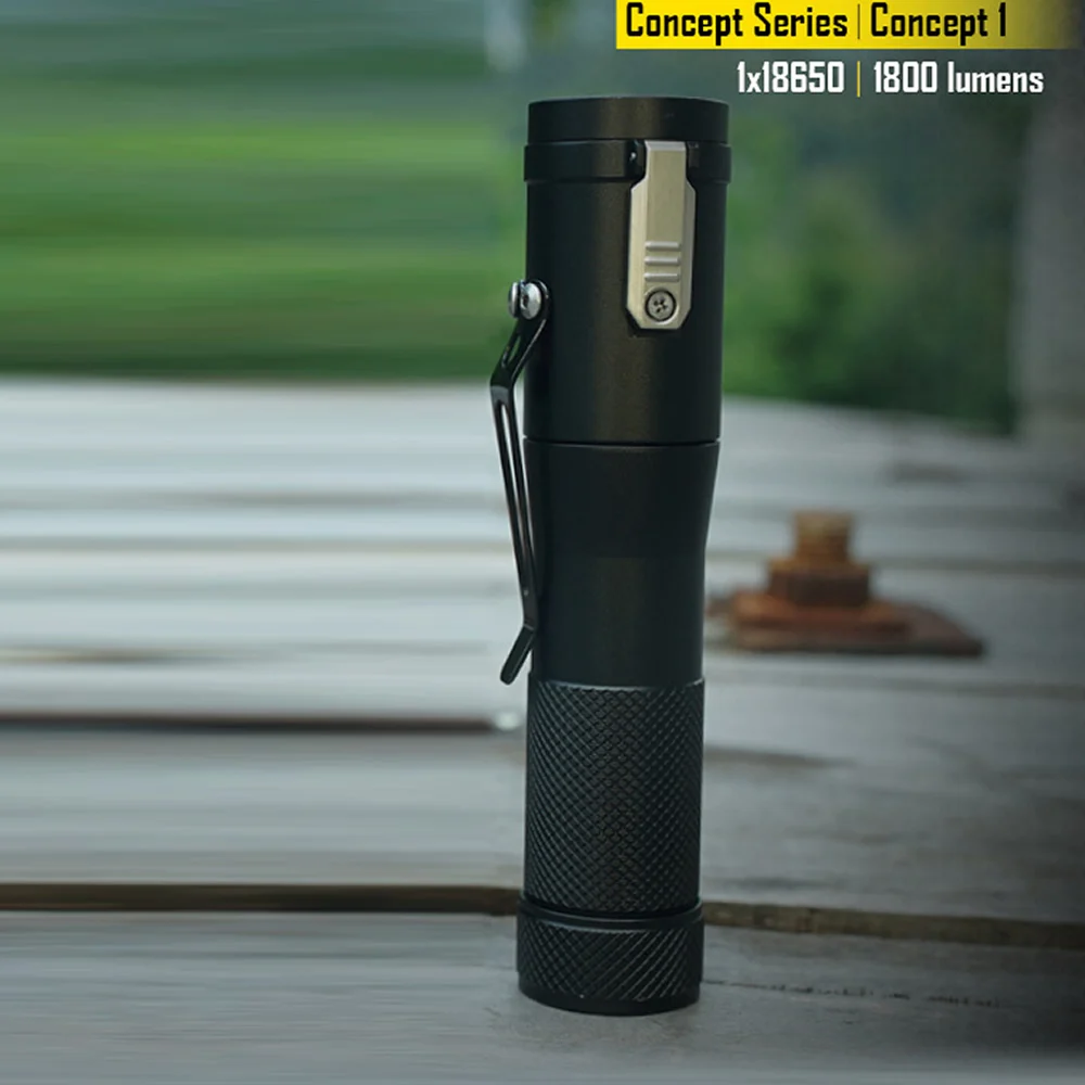 

20%OFF NITECORE Concept 1 1800Lumen CREE XHP35 HD E2 LED High Power Flashlight 220 Meter Beam Distance Magnetic Tailcap C1 Torch