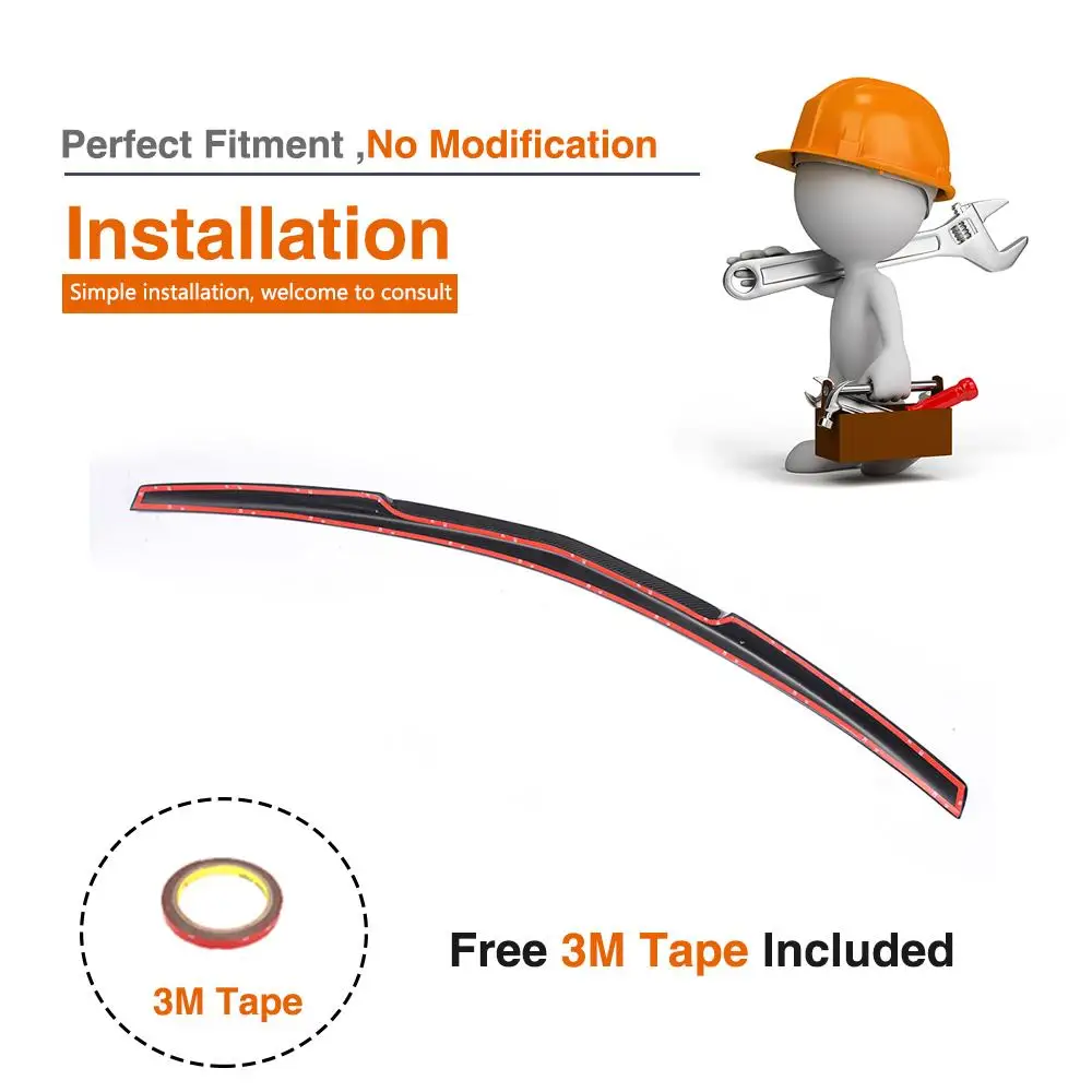 Автомобильный задний спойлер из углеродного волокна/ФАП губа крыло багажника