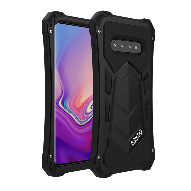 Повседневный водонепроницаемый чехол для Samsung Galaxy S10 Plus Роскошный Алюминиевый