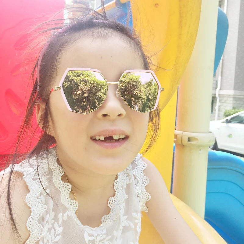 Детские солнцезащитные очки gitrls &amp boys модные в металлической оправе с