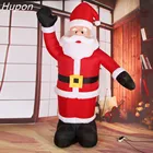 Гигантский надувной Санта-Клаус, уличные рождественские украшения для дома, двора, сада, украшение, с Рождеством, добро пожаловать, арки 2021