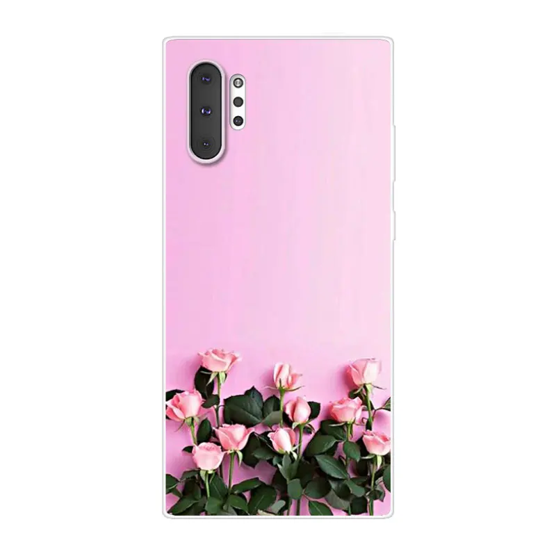 Для Galaxy Note 10 чехол samsung силиконовый ТПУ Мягкая задняя крышка для телефона Plus Note10