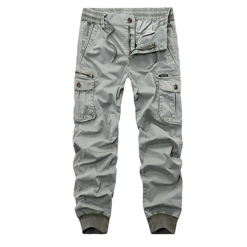 

2021 Fashion Safari Style Men's Pants Cotton Camouflage Military Cargo Pants Men Tactical Trousers Overalls Pantalon Homme