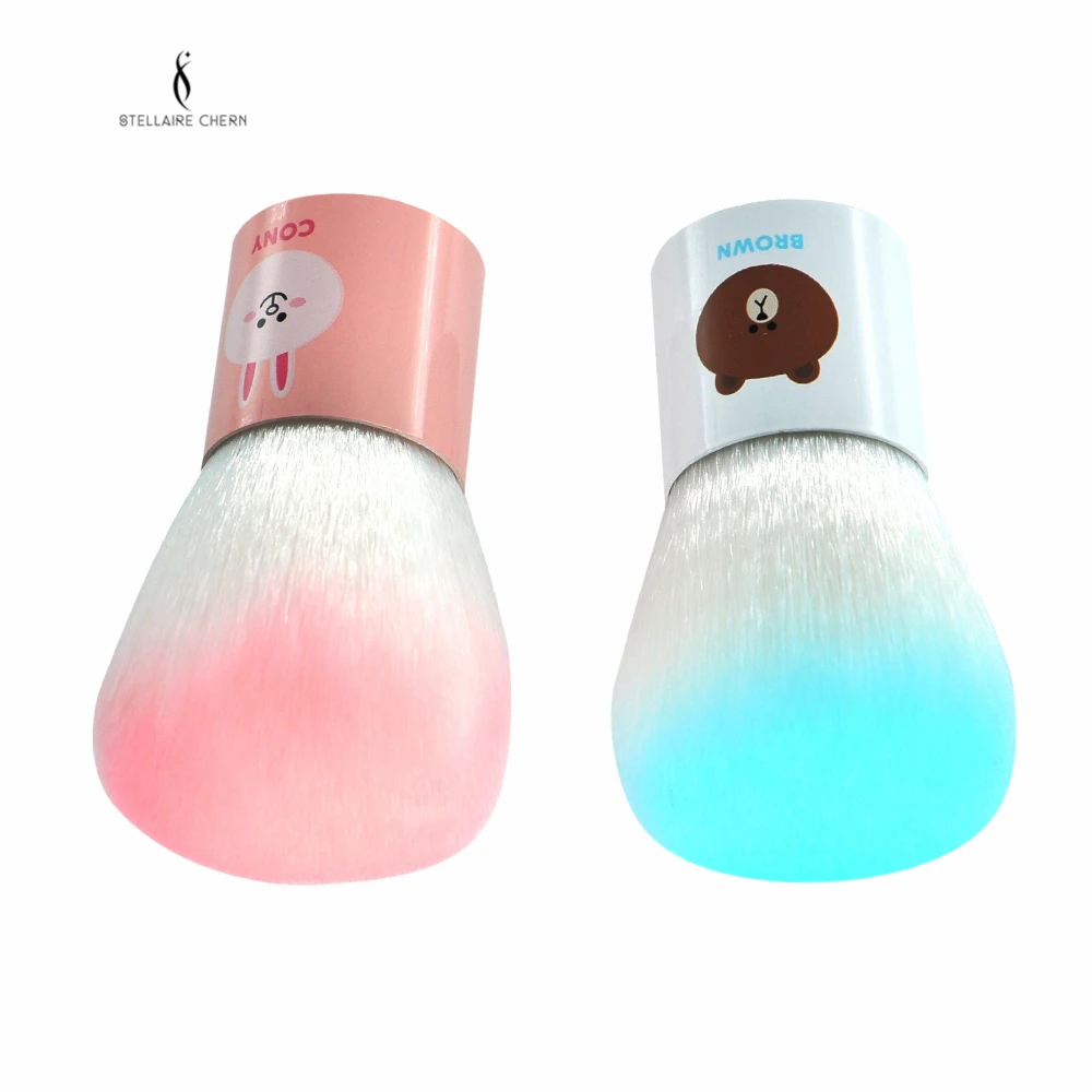 SC мультфильм коричневый конь кисть для пудры макияжа Кисти основа под макияж