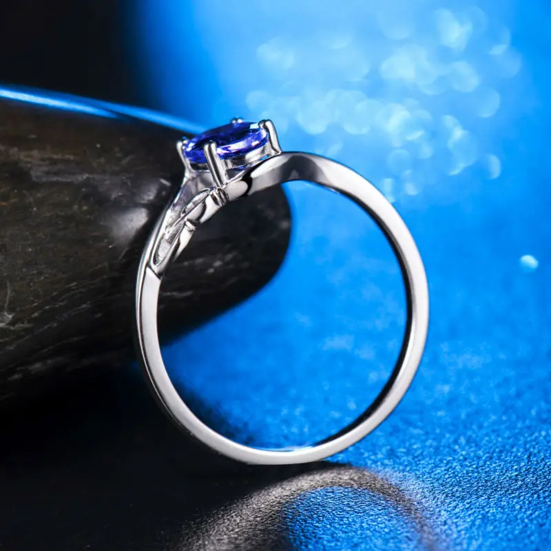 LOVERJEWELRY 18Kt обручальные кольца из белого золота прекрасное овальное кольцо