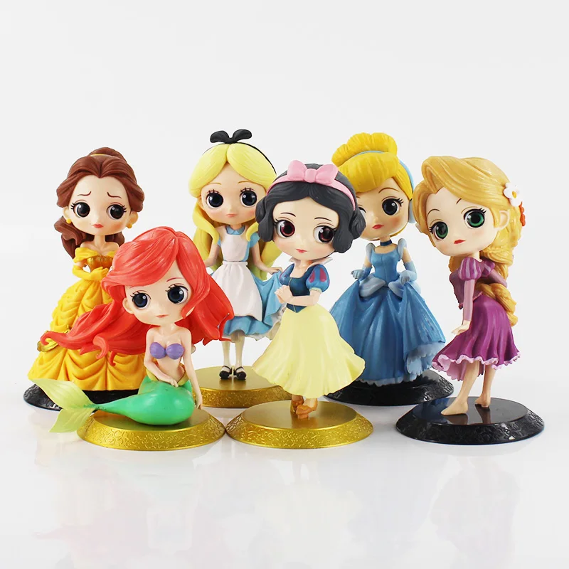 Q Posket фигурка принцессы игрушка Белоснежка Русалочка Ариэль Золушка красавица
