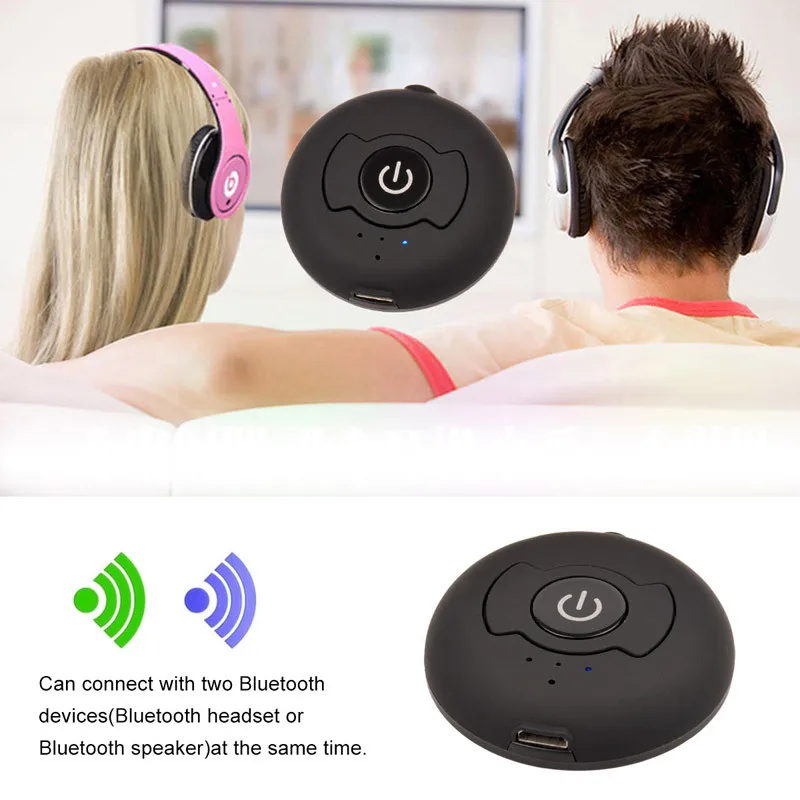 Многоточечный Беспроводной Передатчик Аудио Bluetooth Музыка Стерео Dongle Адаптер для