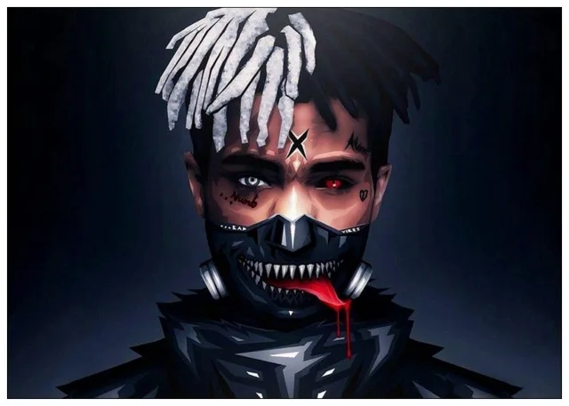 BO xianru1410-22 Модульный домашний декор настенная живопись на холсте XXXTentacion Rap хип хоп музыка звезда картины с певцом принты Северный плакат гостиная - Цвет: BO xianru1410-22