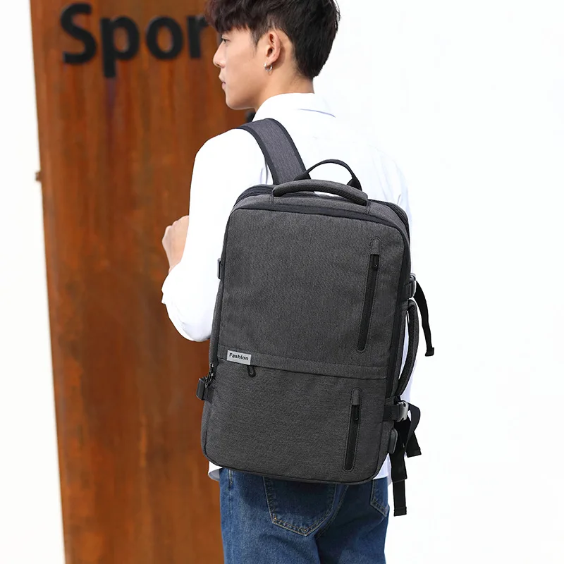 Бизнес bagpack Для мужчин Дорожная сумка mochila usb зарядки защита от кражи рюкзак для