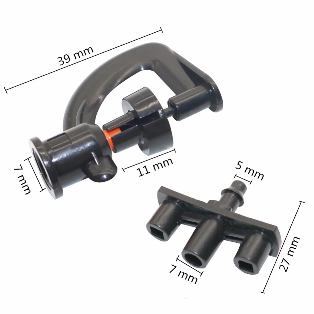 Вращающаяся микронасадка для распыления воды 50 шт. распылитель прохлады