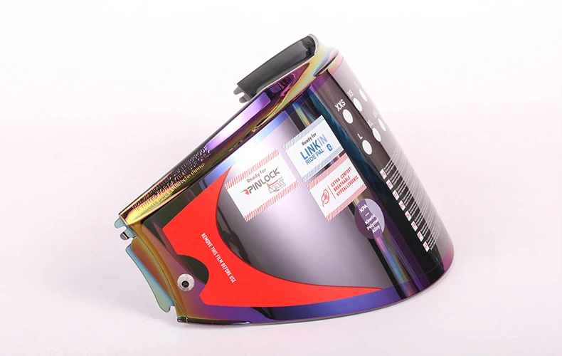 LS2 Valiant шлем козырек дым красочные серебряные линзы только для LS2 FF399 шлем модель с анти-туман патч отверстие Радужный щит