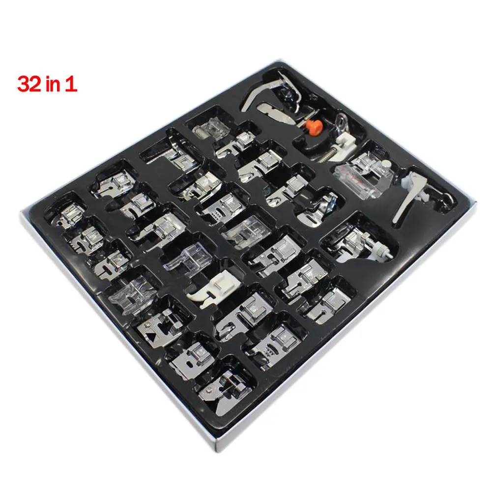 

32PCS/set Multifunction Professional Sewing presser foot Domestic Sewing Machine Presser Foot set Household Accessories