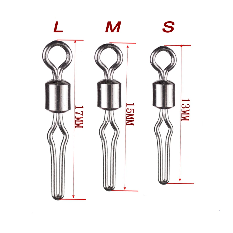 50 шт. рыболовные Вертлюги Из Нержавеющей Стали шариковый подшипник поворотный