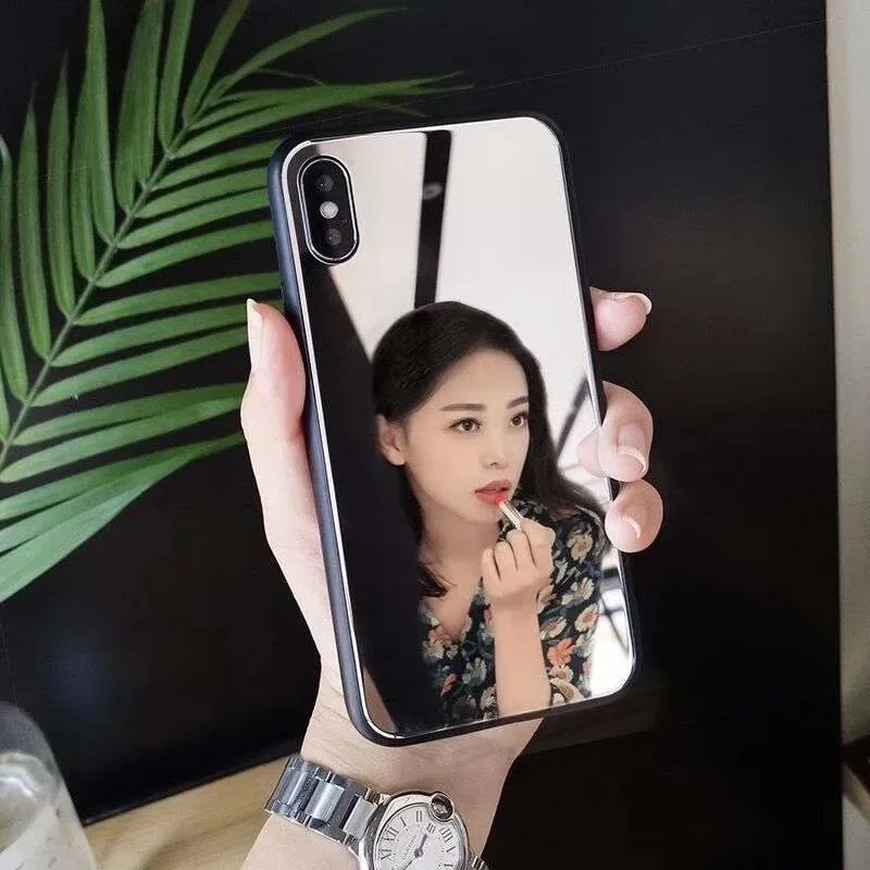 Зеркальный чехол для телефона iPhone X XR Xs 11 12 mini Pro Max 7 8 Plus 6 6s SE мягкий силиконовый