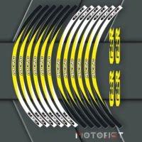 a set of 12pcs high quality motorcycle wheel decals waterproof reflective stickers rim stripes for suzuki gsr