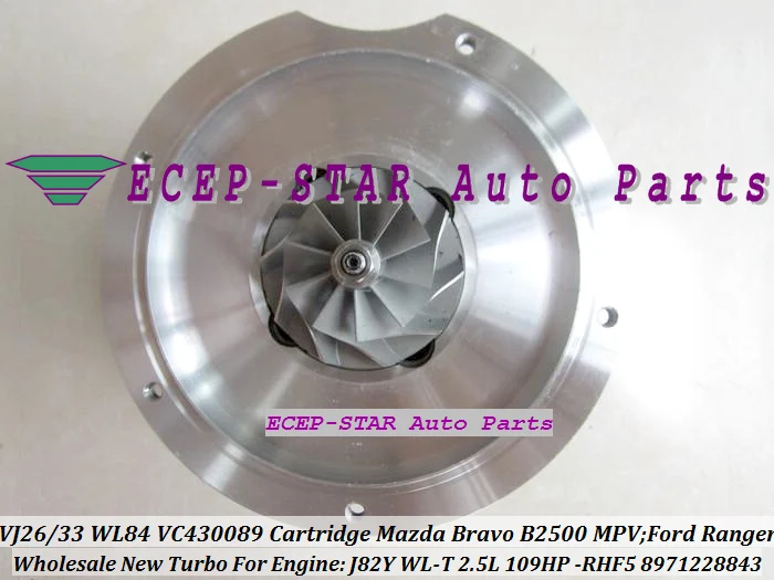 Бесплатная доставка турбокартридж CHRA VJ26 VJ33 WL84 для Mazda Bravo B2500 MPV FORD Ranger HS Double Cab с