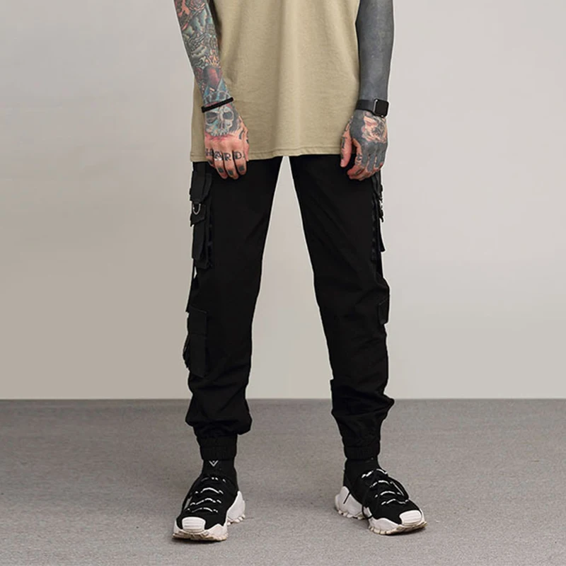 Мужские повседневные брюки в стиле стимпанк мужские комбинезоны с множеством