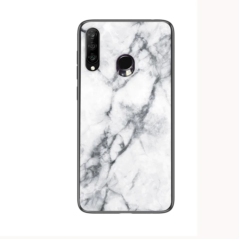 6 Мраморный чехол из закаленного стекла для huawei Y6 Prime Y7 Pro P Smart Y9 P30 Lite P20 Pro mate 20 10 Lite на Honor 8X 8C чехол - Цвет: 6