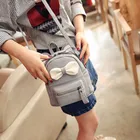 Новая сумка на плечо для девочек, рюкзак с мультипликационным принтом, Двойная маленькая диагональная школьная сумка, Детский милый маленький рюкзак с бантом, mochilas escolares