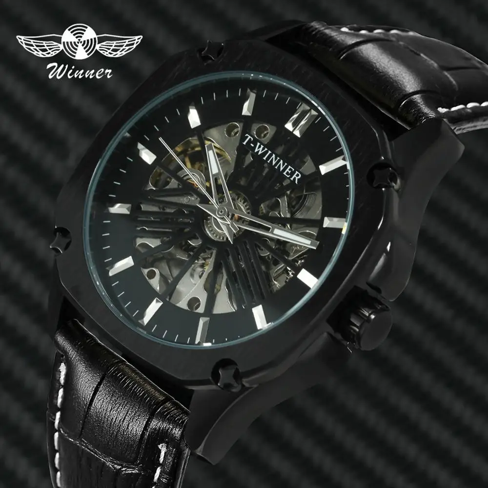 FORSINING классическое платье Авто механические часы с турбийоном для мужчин