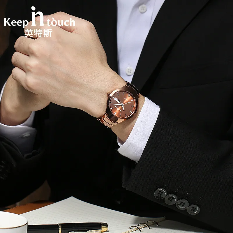 Часы мужские модные простые кварцевые светящиеся водонепроницаемые | Наручные