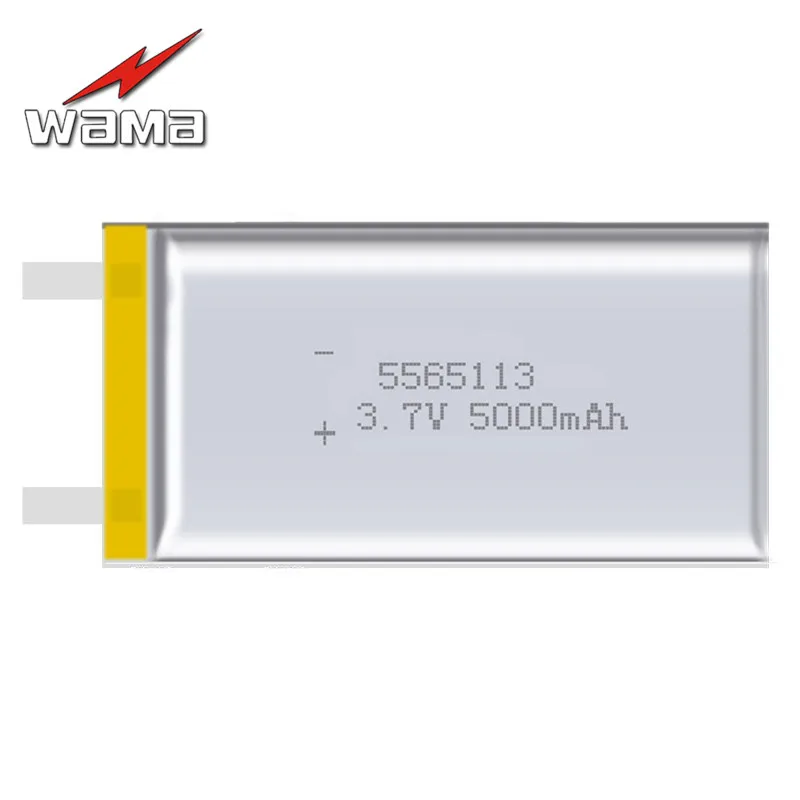 2x Wama 5565113 реальная емкость 5000 мАч Li ion 3 7 в перезаряжаемая батарея литий полимерный