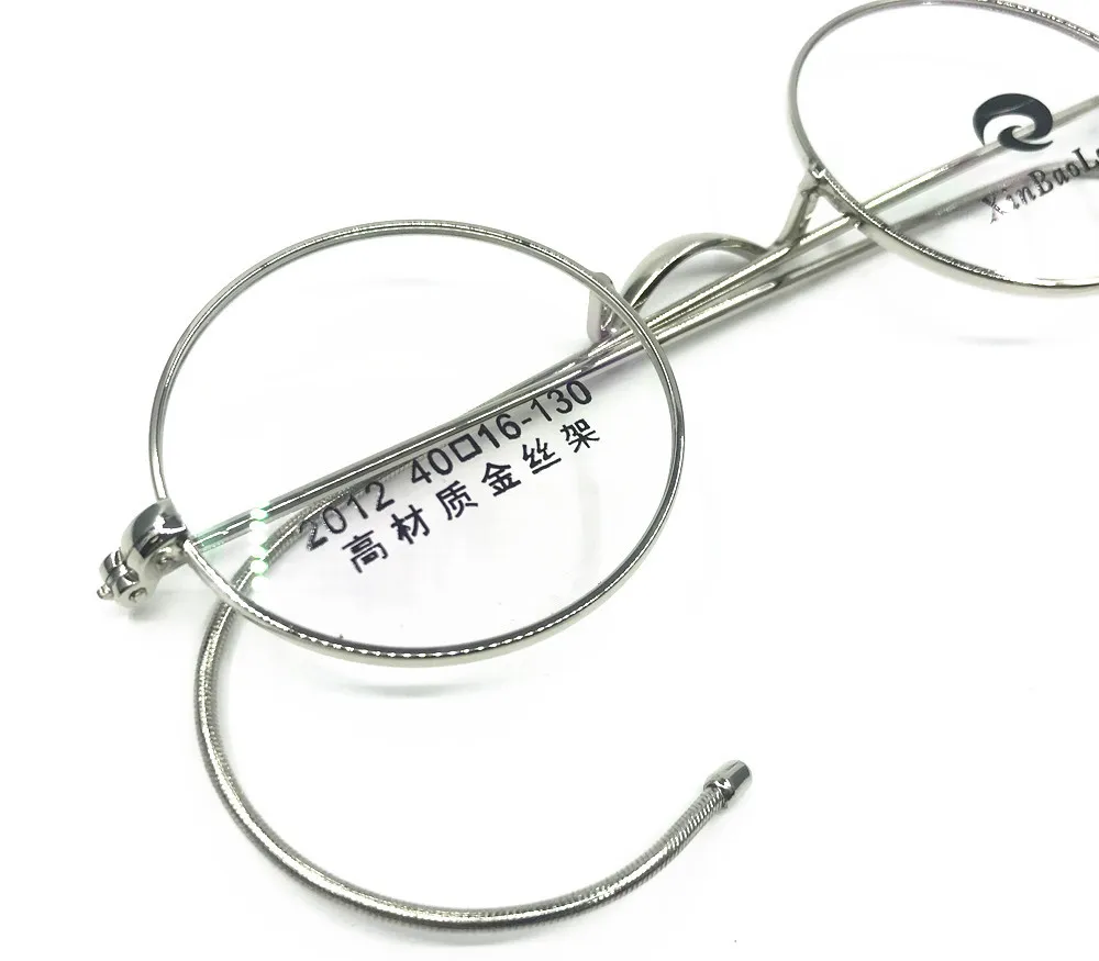 Vintage Antique Round Wire Rim Eyeglass Frames Full Rim Ear Hooks Myopia Rx able Glasses Brand New Good Quality