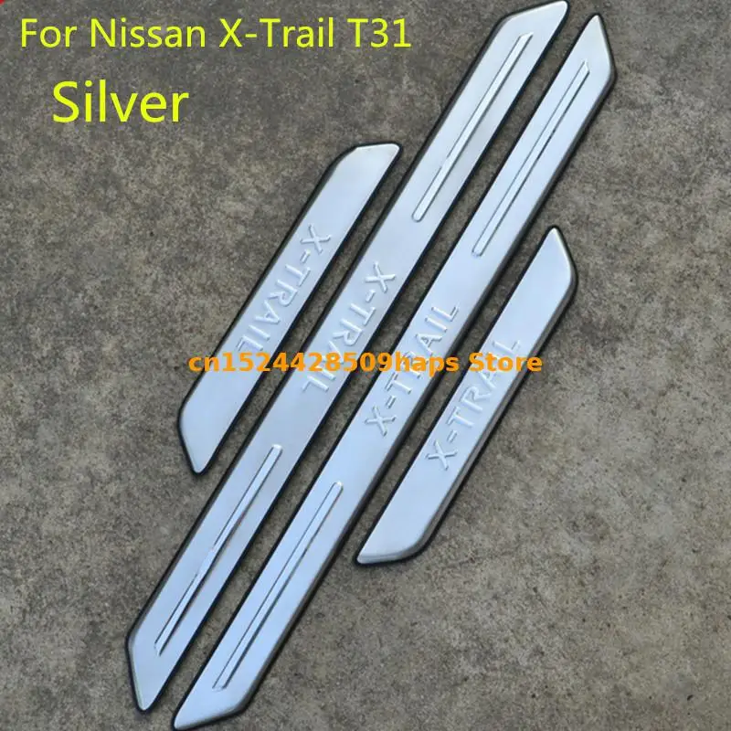 Для Nissan X-Trail X Trail, T32 T31 2008- нержавеющие двери и подоконники удары защита для тарелок автомобиля Средства для укладки волос