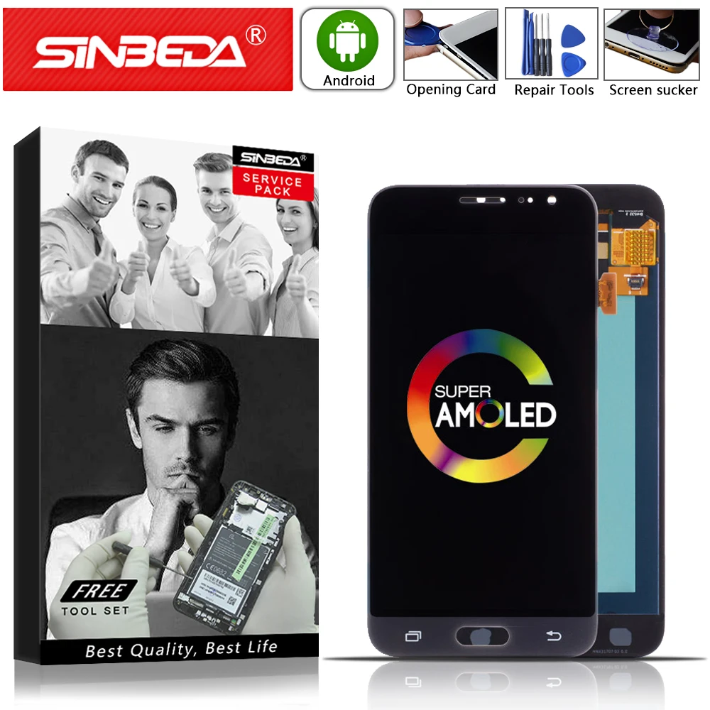 

AMOLED 5,0 "для SAMSUNG Galaxy J3 2016 J320 J320F J320H J320M J320N ЖК-дисплей дигитайзер сенсорный экран для Samsung J320 LCD