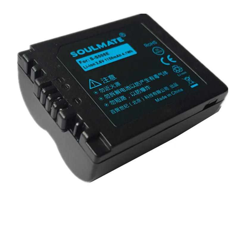 SOULMATE CGR-S006E литиевые батареи CGR S006E батарея для цифровой камеры Panasonic фз30 FZ50 FZ28 FZ18 TZ8