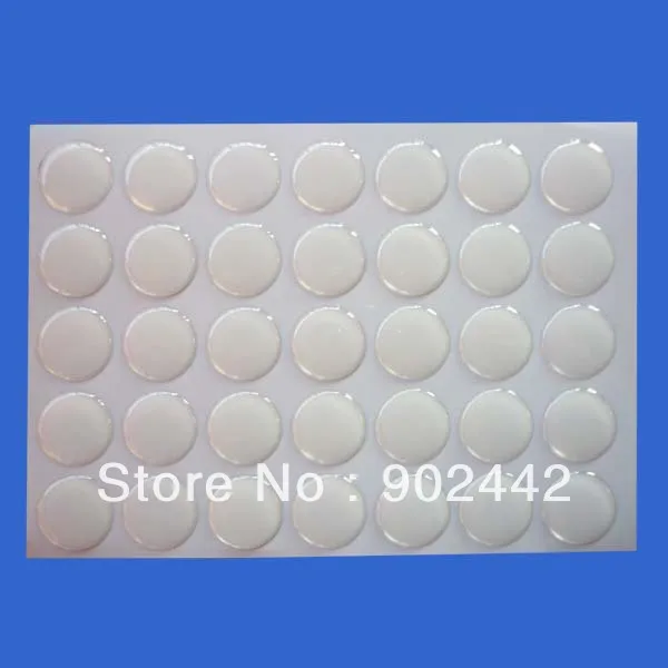 Бесплатная доставка 2000 шт./лот 15 мм прозрачная круглая 3D эпоксидная наклейка для