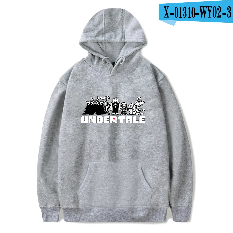 gray Aikooki, Новое поступление, толстовки Undertale, мужские/женские, модные, повседневные, хип-хоп, худи, принт, Undertale, мужские толстовки, пуловеры с капюшоном - Цвет: gray