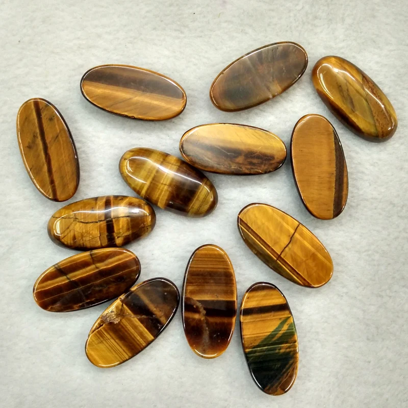 Оптовая продажа 20 шт./лот модный натуральный тигровый глаз камень овальной формы