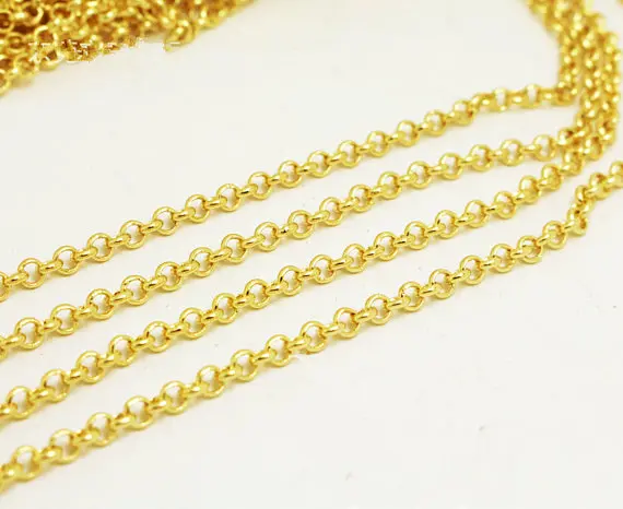 5 meters 3.20mm Rolo &quotO&quot Cross Chain DIY Jewelry Accessory Necklace &amp Bracelet Findings Connector Charm | Украшения и
